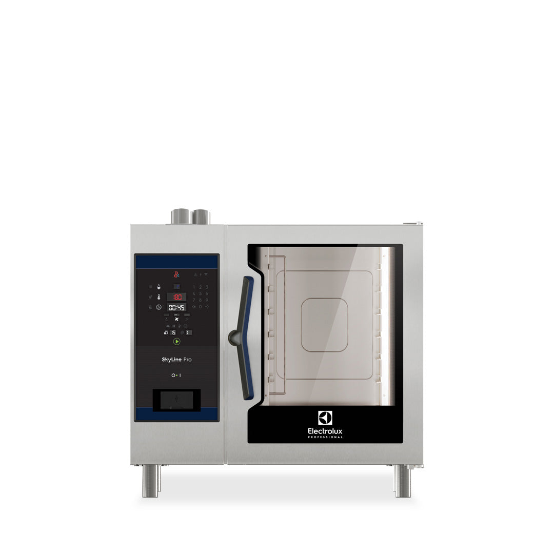 Electrolux SKYLINE Pro 6 x 1/1GN Electric Direct Steam Combi Oven with Digital Controls - ECOE61C2S0
