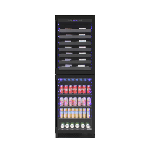 Vinotemp 98 Bottle/200 can Dual Zone Wine & Beverage Centre