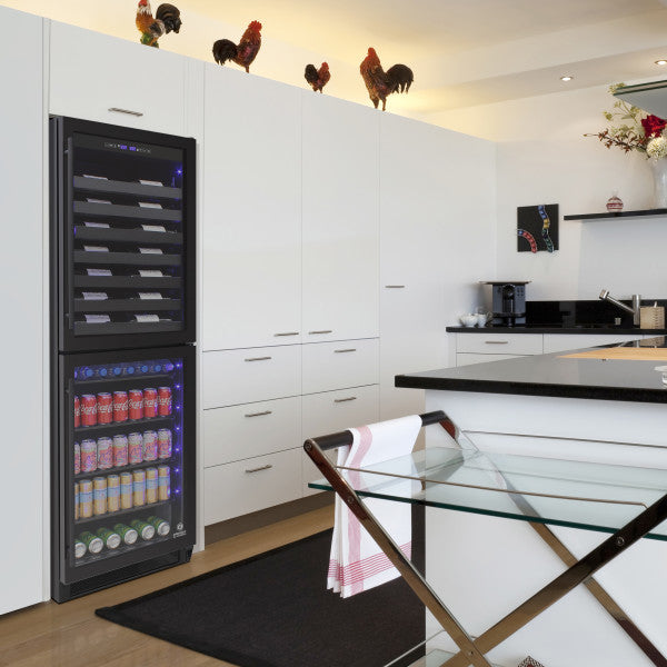 Vinotemp 98 Bottle/200 can Dual Zone Wine & Beverage Centre