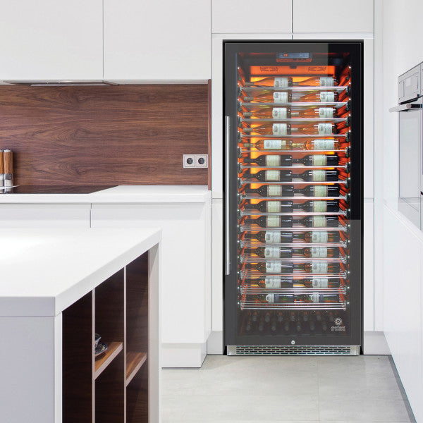 Vinotemp 188-Bottle Single-Zone Wine Cooler Built-in or Freestanding Right Hinge