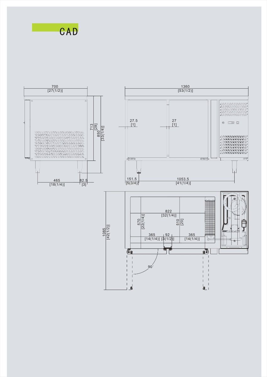 Atosa Two Door Cooling Table