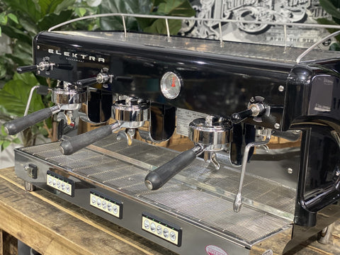 Elektra Maxi 3 Group Black Espresso Coffee Machine - 35821