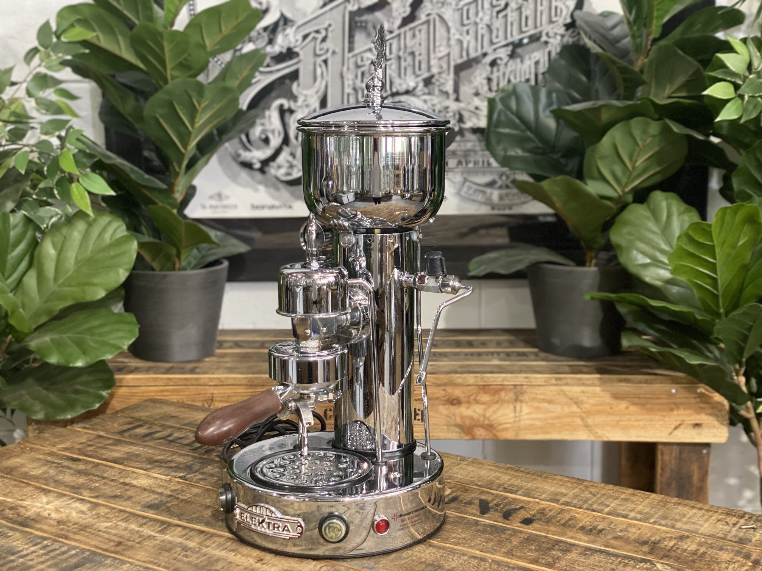 Elektra Micro Semi Automatica - 1 Group Commercial Espresso Machine - Chrome