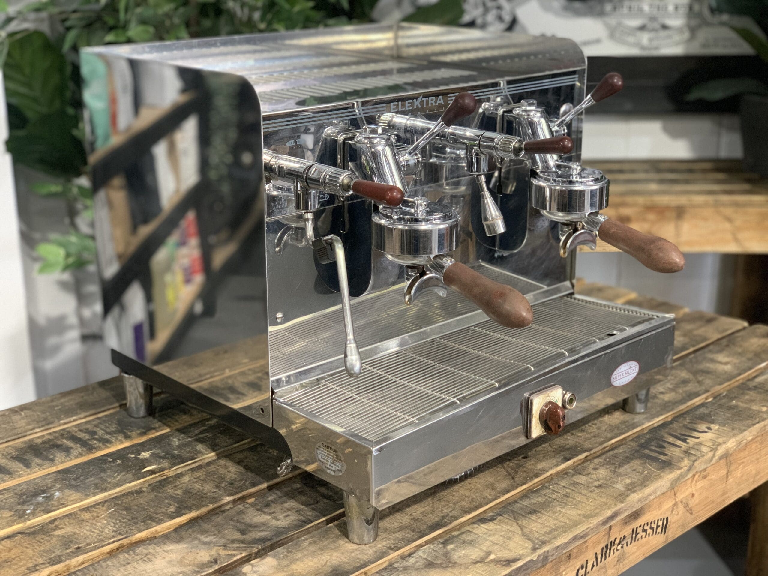 Elektra Sixties T3 Compact - 2 Group Commercial Espresso Machine - Stainless Steel
