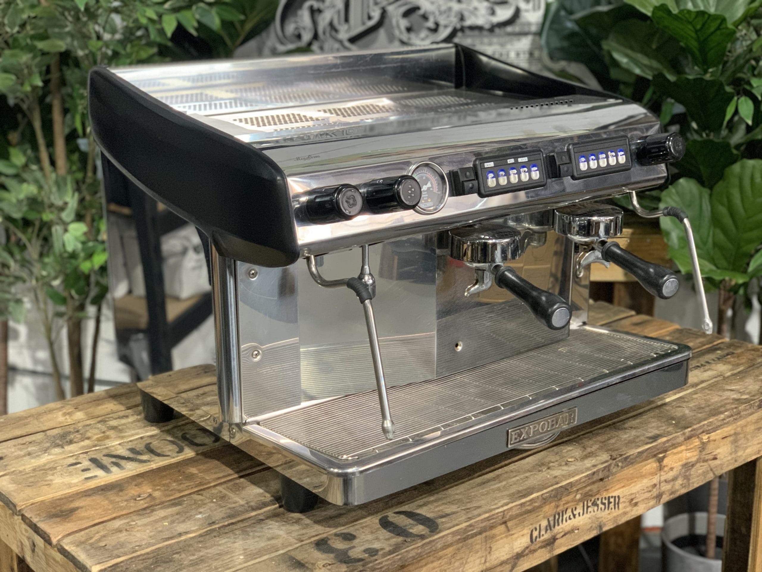 Expobar Megacrem High Cup - 2 Group Commercial Espresso Machine - Stainless Steel