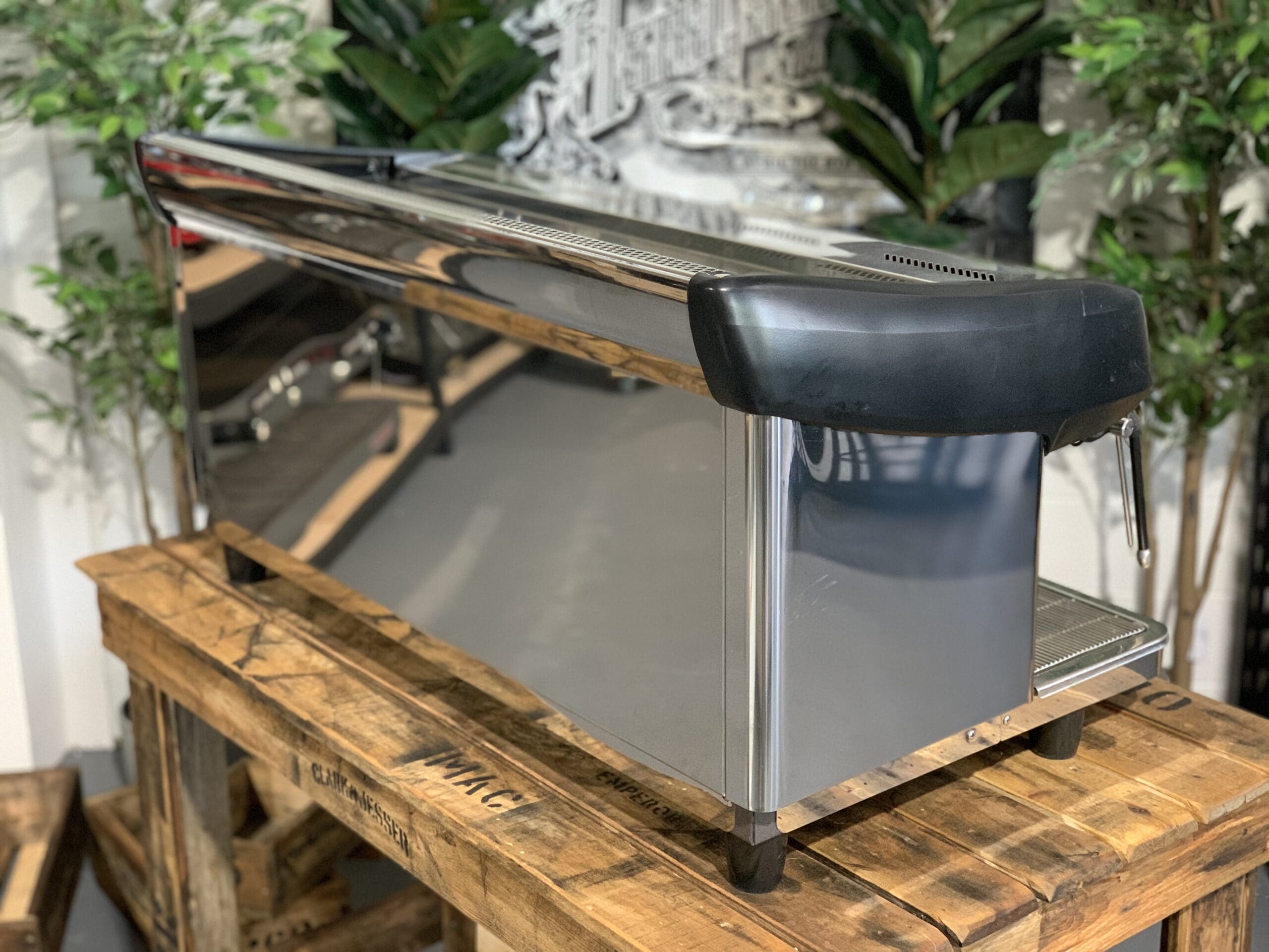 Expobar MegaCrem Auto Steam - 3 Group Commercial Espresso Machine - Stainless Steel