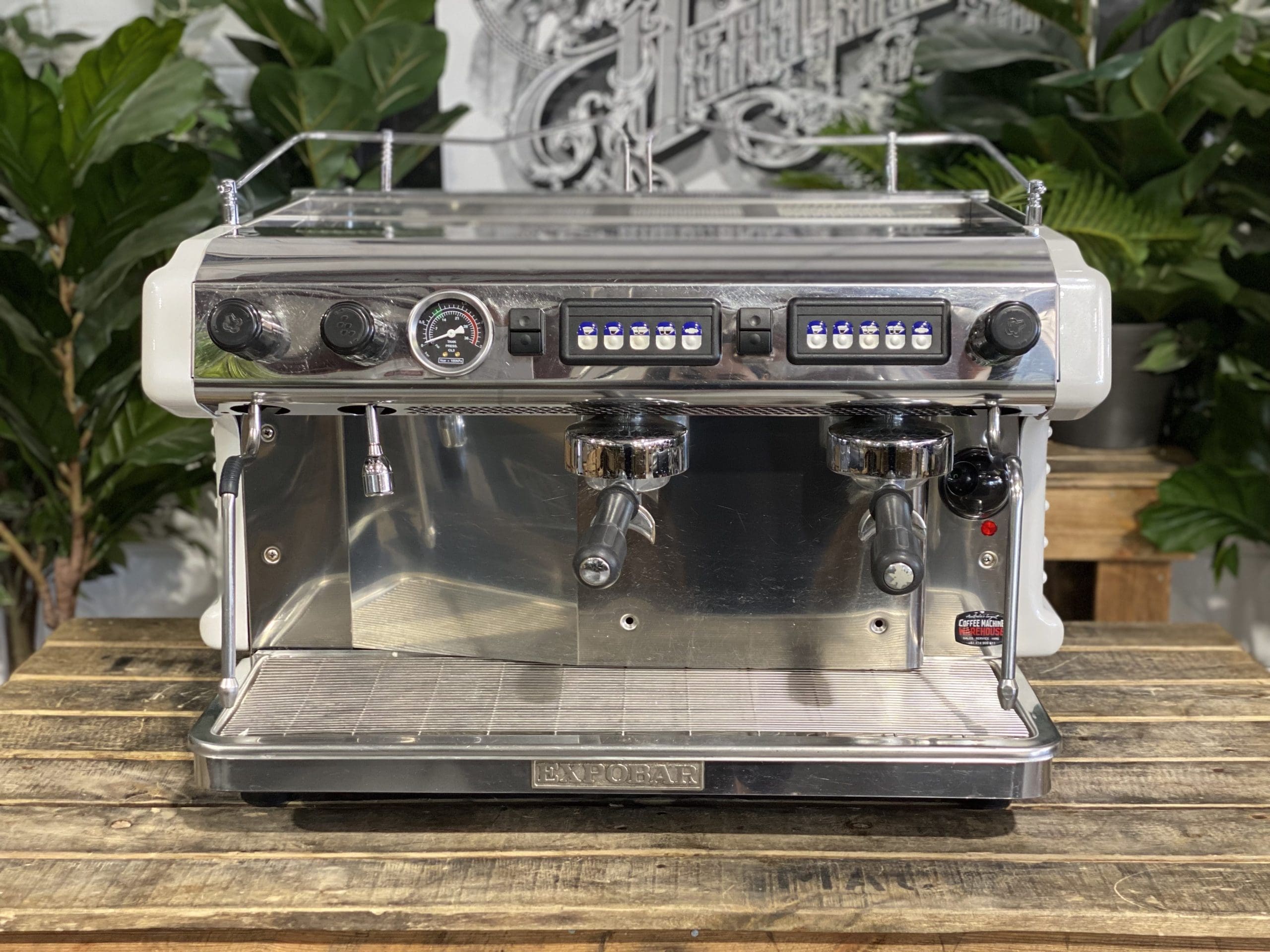 Expobar Ruggero High Cup - 2 Group Commercial Espresso Machine - White