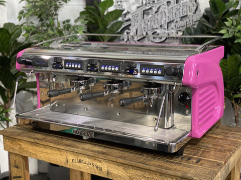 Expobar Ruggero - 3 Group Commercial Espresso Machine - Pink