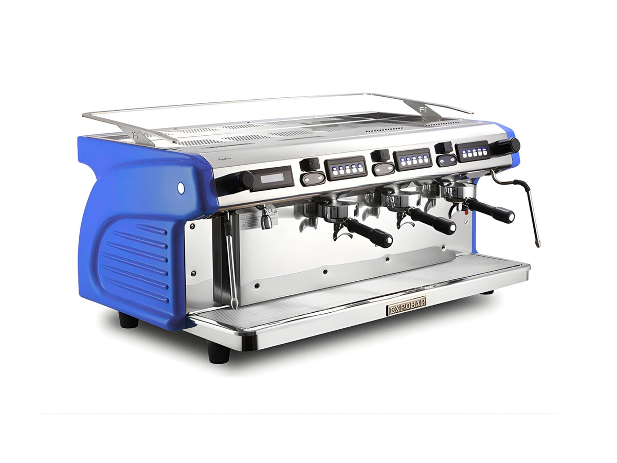 Expobar Ruggero Classic Multi Boiler V2.0 - - 3 Group Commercial Espresso Machine - Commercial - Blue