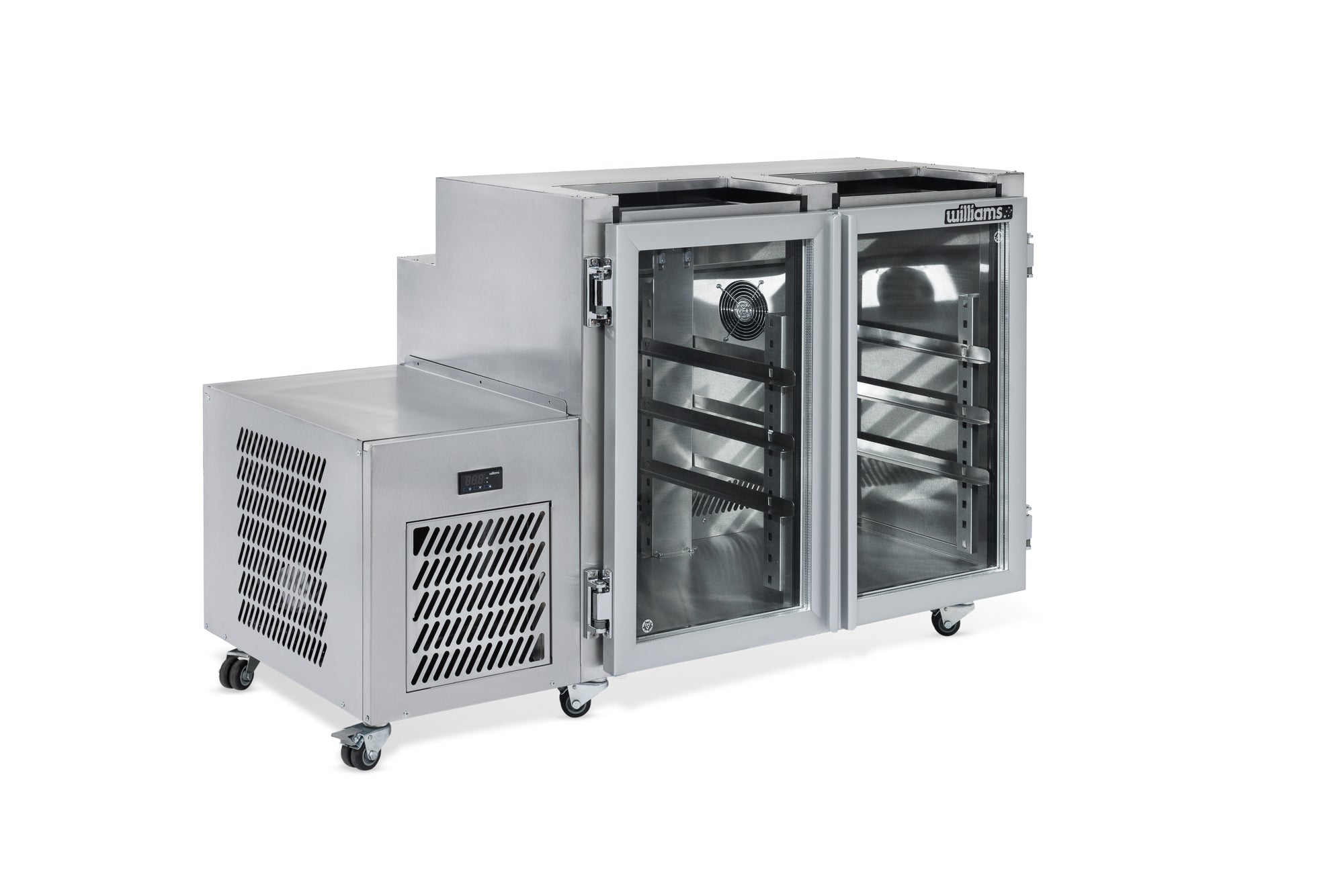 Williams Glass Chiller - Two Door Self Contained Glass Chiller Slimline with two shelves and left hand services FGC2U-L