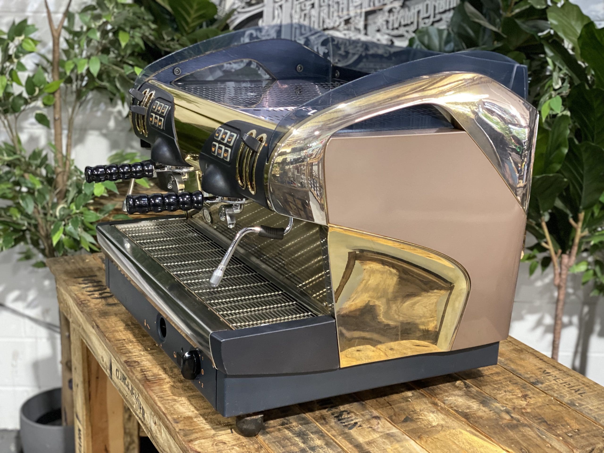 Faema Smart Gold - 2 Group Commercial Espresso Machine - Brown