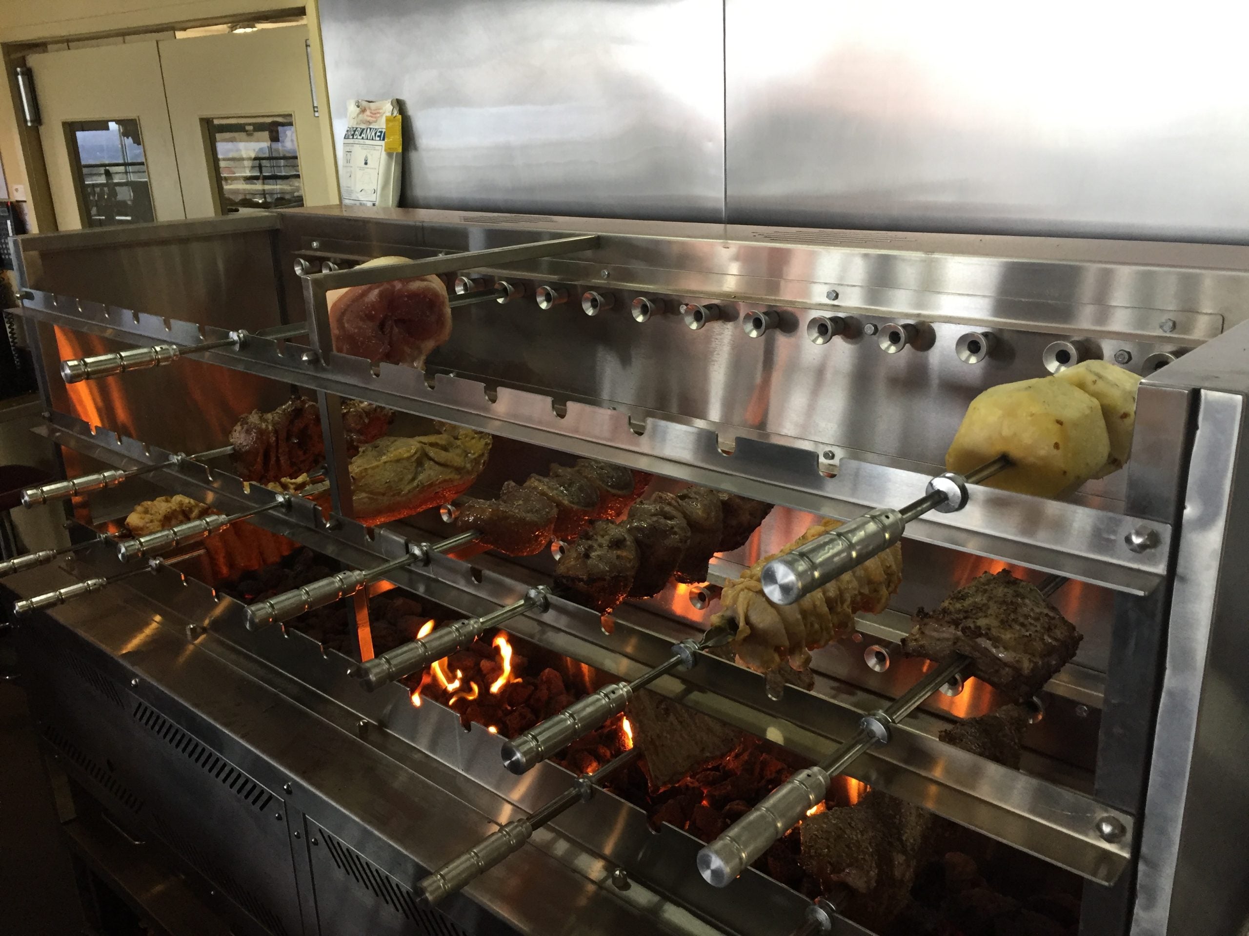 Scheer Gas Lava Rock Rotisserie - 1000mm Width - LVR500A-1000