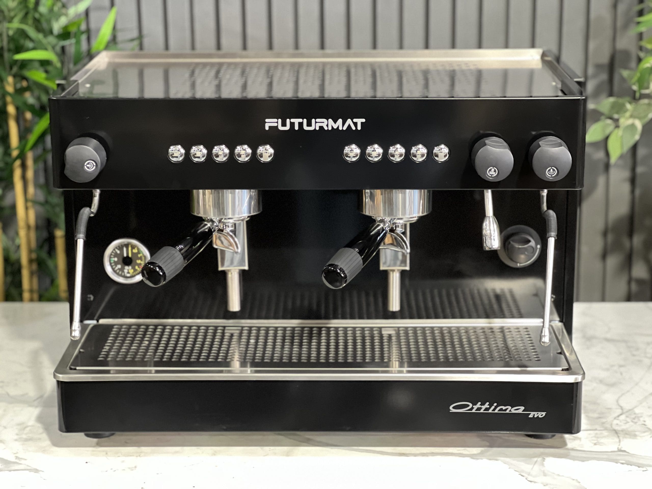 Futurmat Ottima 2.0 - 2 Group Commercial Espresso Machine - Black