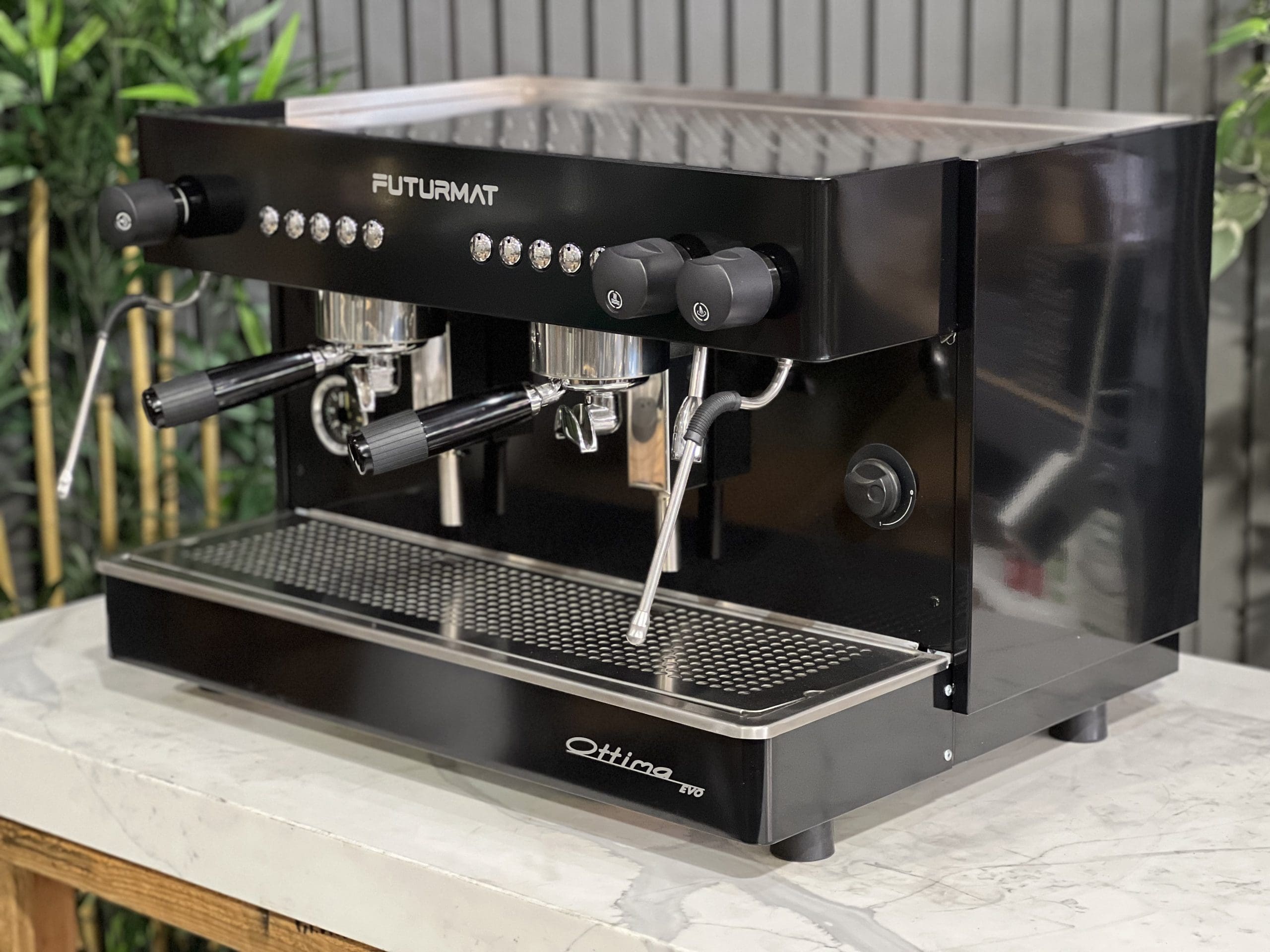Futurmat Ottima 2.0 - 2 Group Commercial Espresso Machine - Black