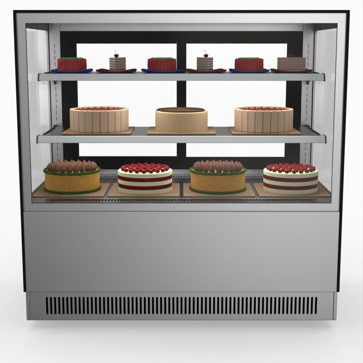 Bonvue Modern 2 Shelves Cake Or Food Display GAN-1200RF2