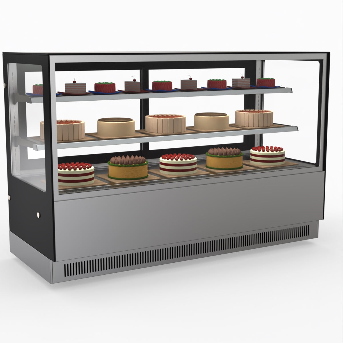 Bonvue Modern 2 Shelves Cake Or Food Display GAN-1800RF2