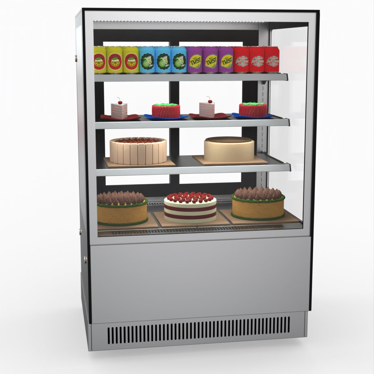 Bonvue Modern 3 Shelves Cake Or Food Display GAN-900RF3