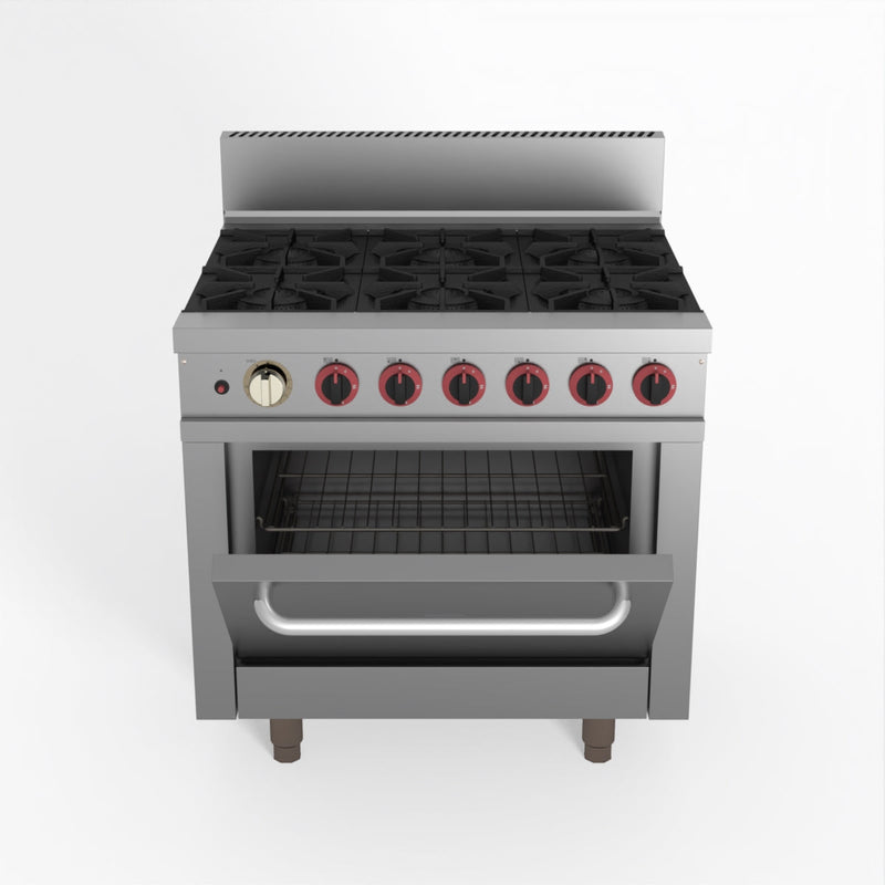 Gasmax 6 Burner With Oven Flame Failure GBS6TS