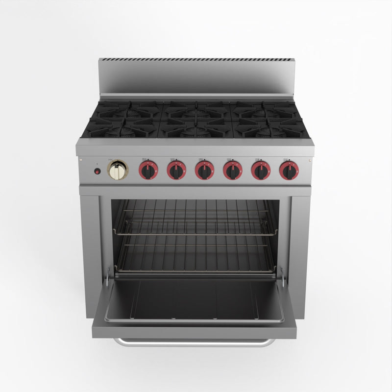 Gasmax 6 Burner With Oven Flame Failure GBS6TS