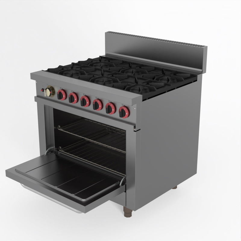 Gasmax 6 Burner With Oven Flame Failure GBS6TS