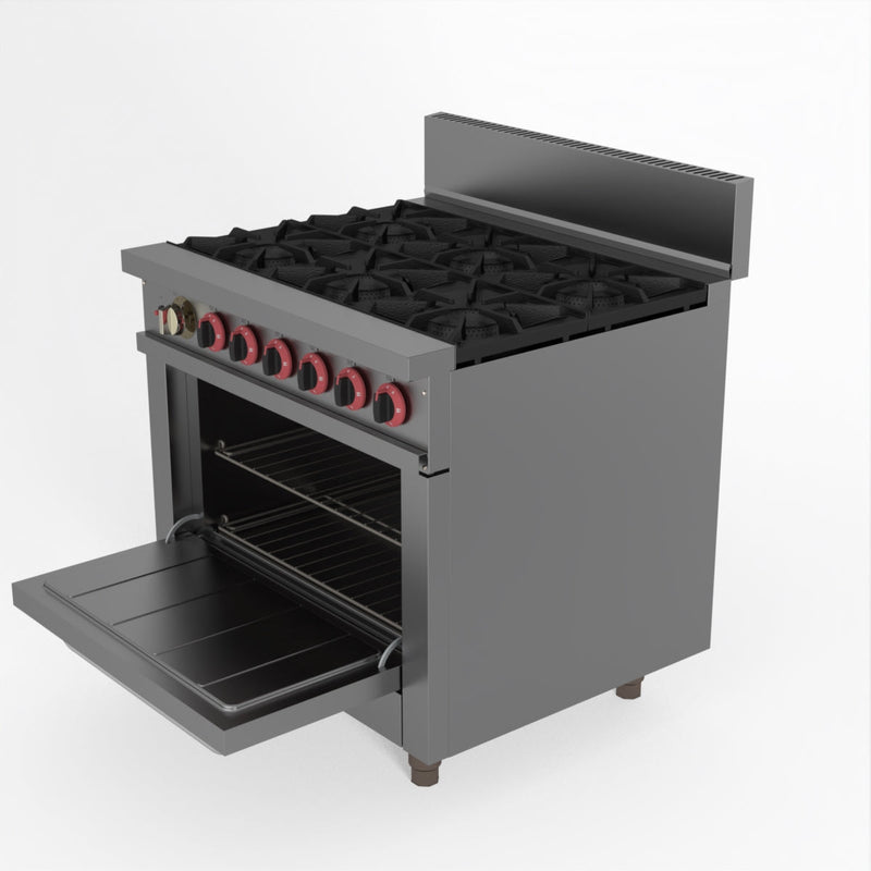 Gasmax 6 Burner With Oven Flame Failure GBS6TS