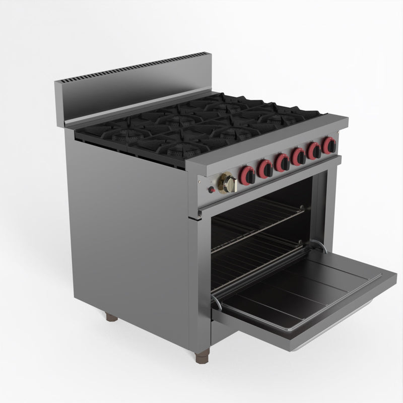 Gasmax 6 Burner With Oven Flame Failure GBS6TS