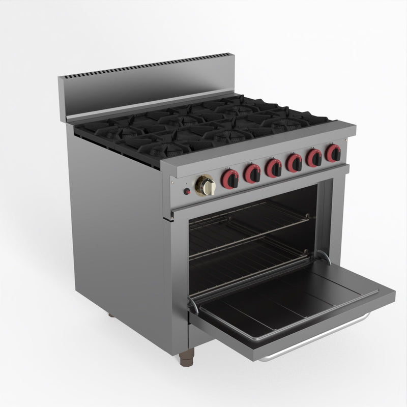 Gasmax 6 Burner With Oven Flame Failure GBS6TSLPG