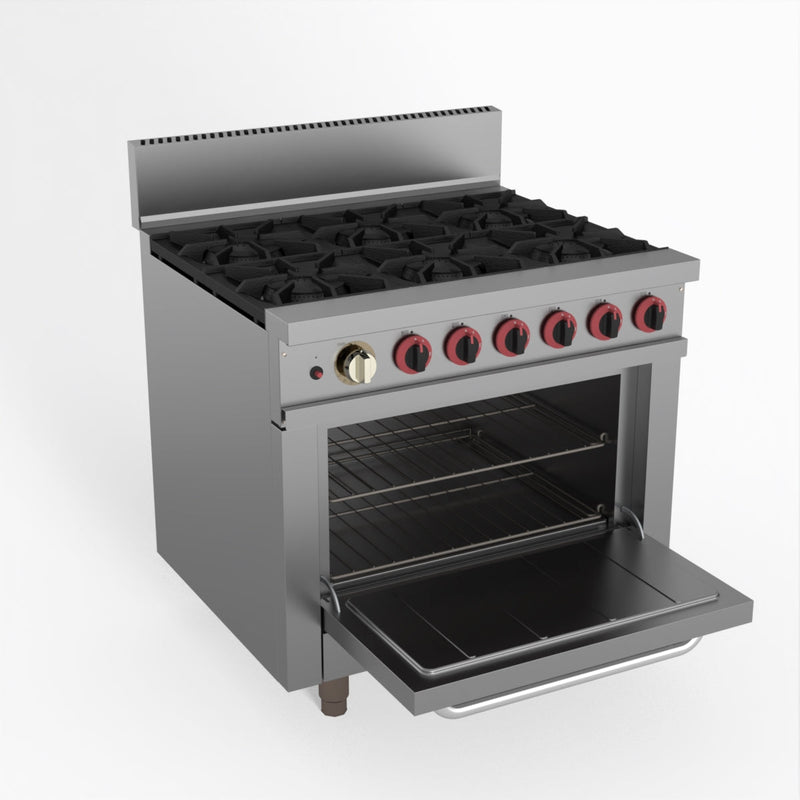 Gasmax 6 Burner With Oven Flame Failure GBS6TS