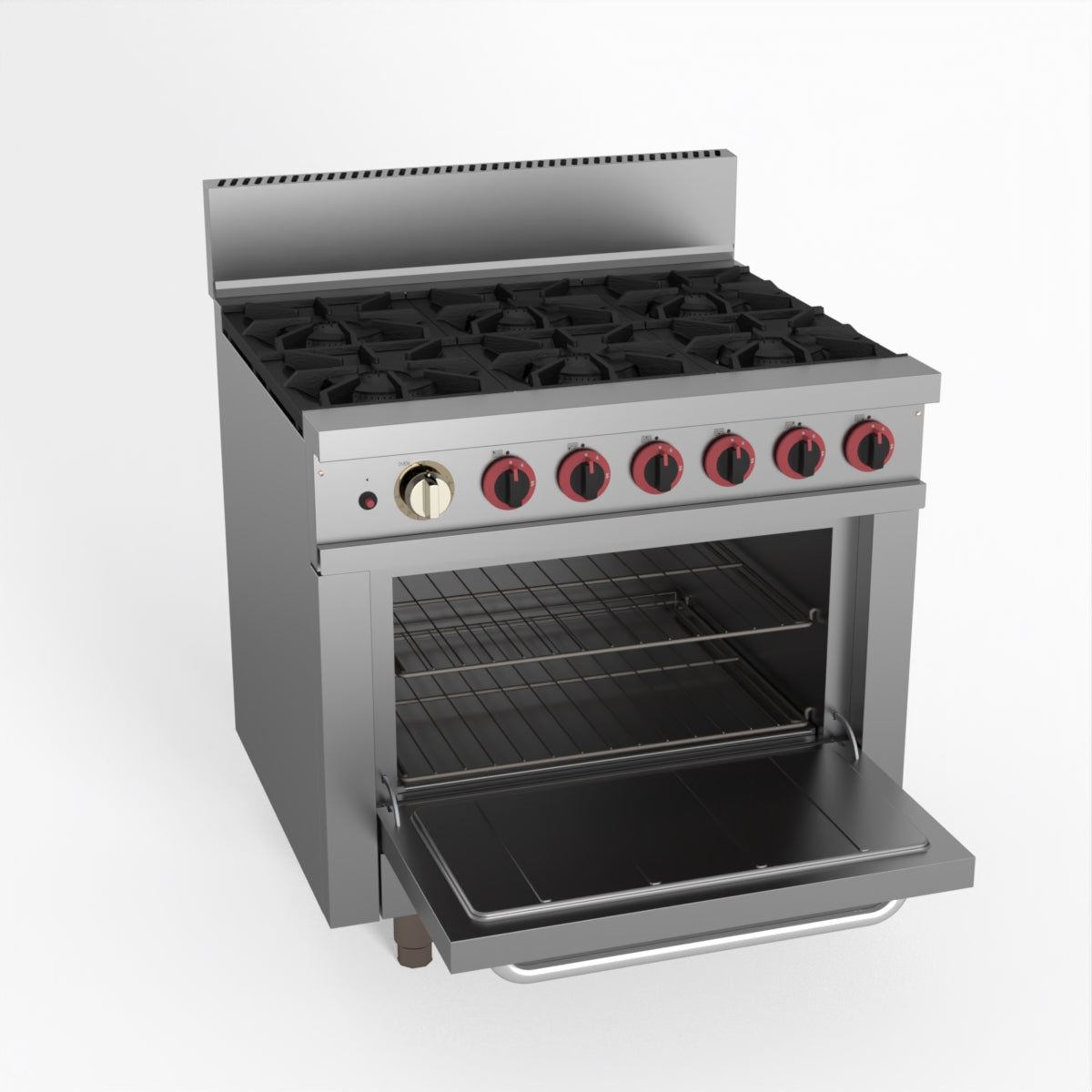 Gasmax 6 Burner With Oven Flame Failure GBS6TSLPG