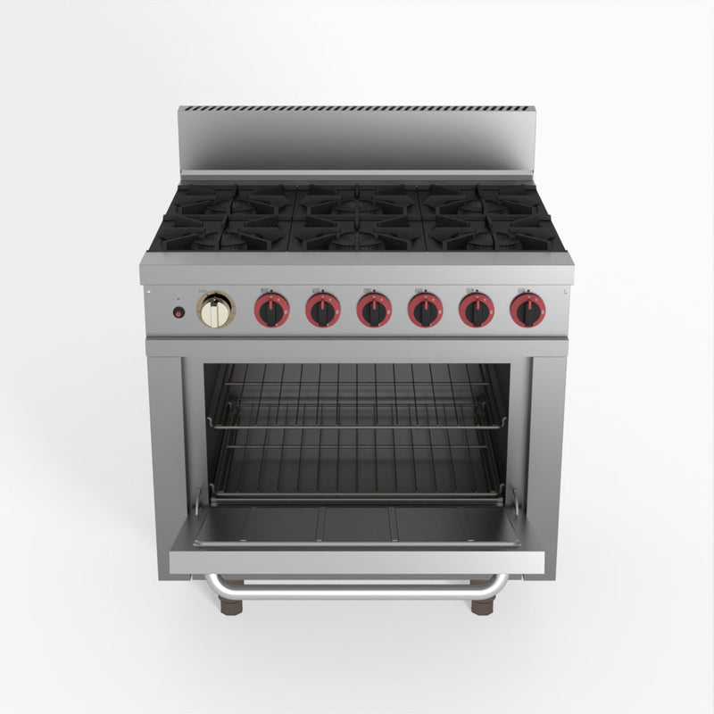 Gasmax 6 Burner With Oven Flame Failure GBS6TSLPG