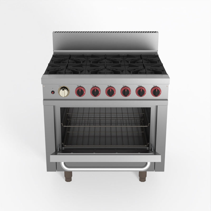 Gasmax 6 Burner With Oven Flame Failure GBS6TS