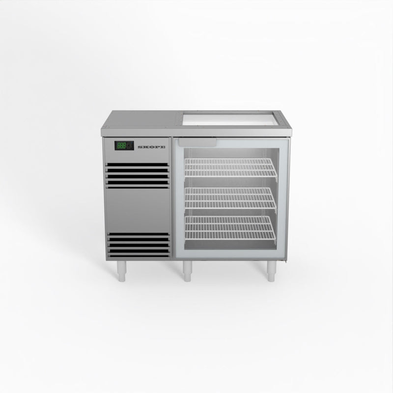 Skope 1 Glass Door Chiller - Stainless Steel