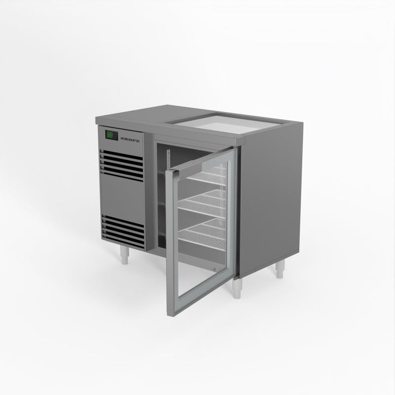 Skope 1 Glass Door Chiller - Stainless Steel