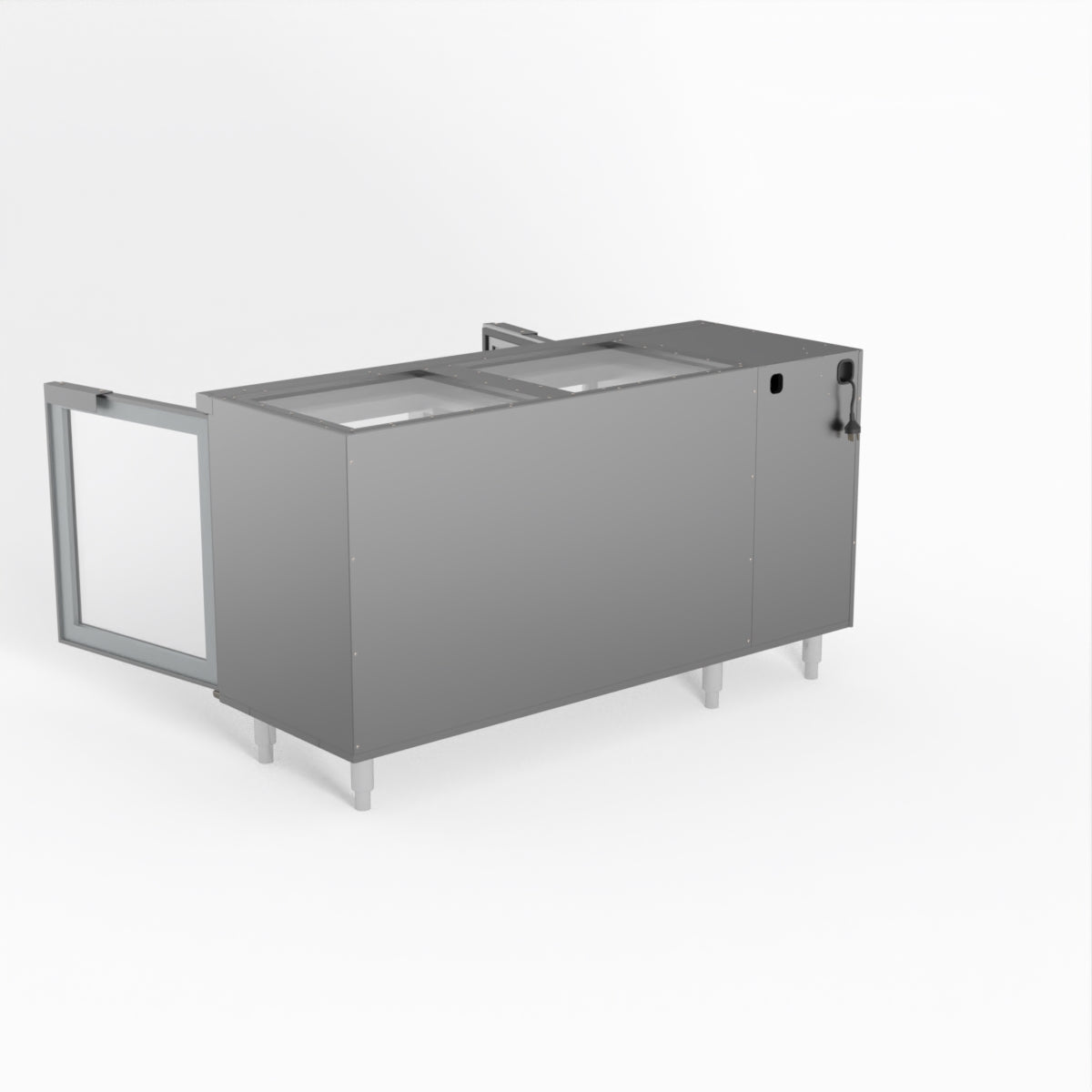 Skope 2 Glass Door Chiller - Stainless Steel