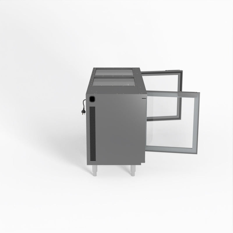 Skope 2 Glass Door Chiller - Stainless Steel