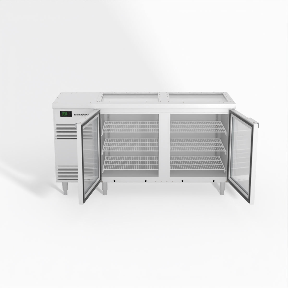 Skope 2 Glass Door Chiller - White