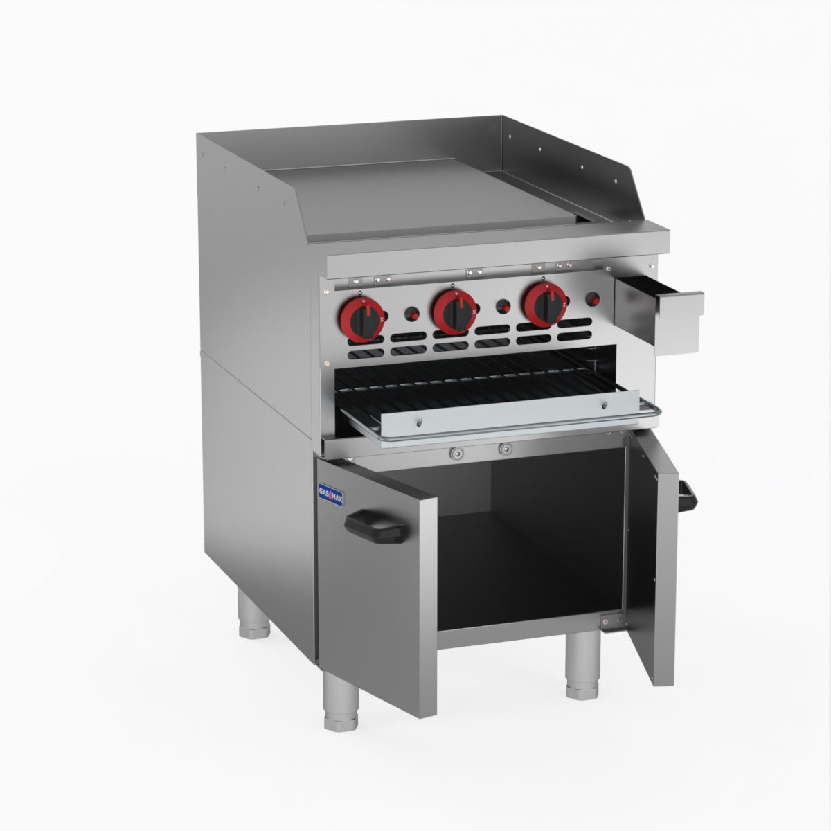 GasMax Gas Griddle and Gas Toaster with Cabinet GGS-24