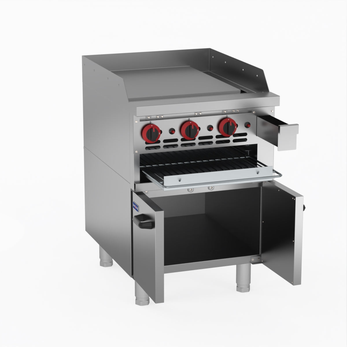 GasMax Gas Griddle and Gas Toaster with Cabinet GGS-24