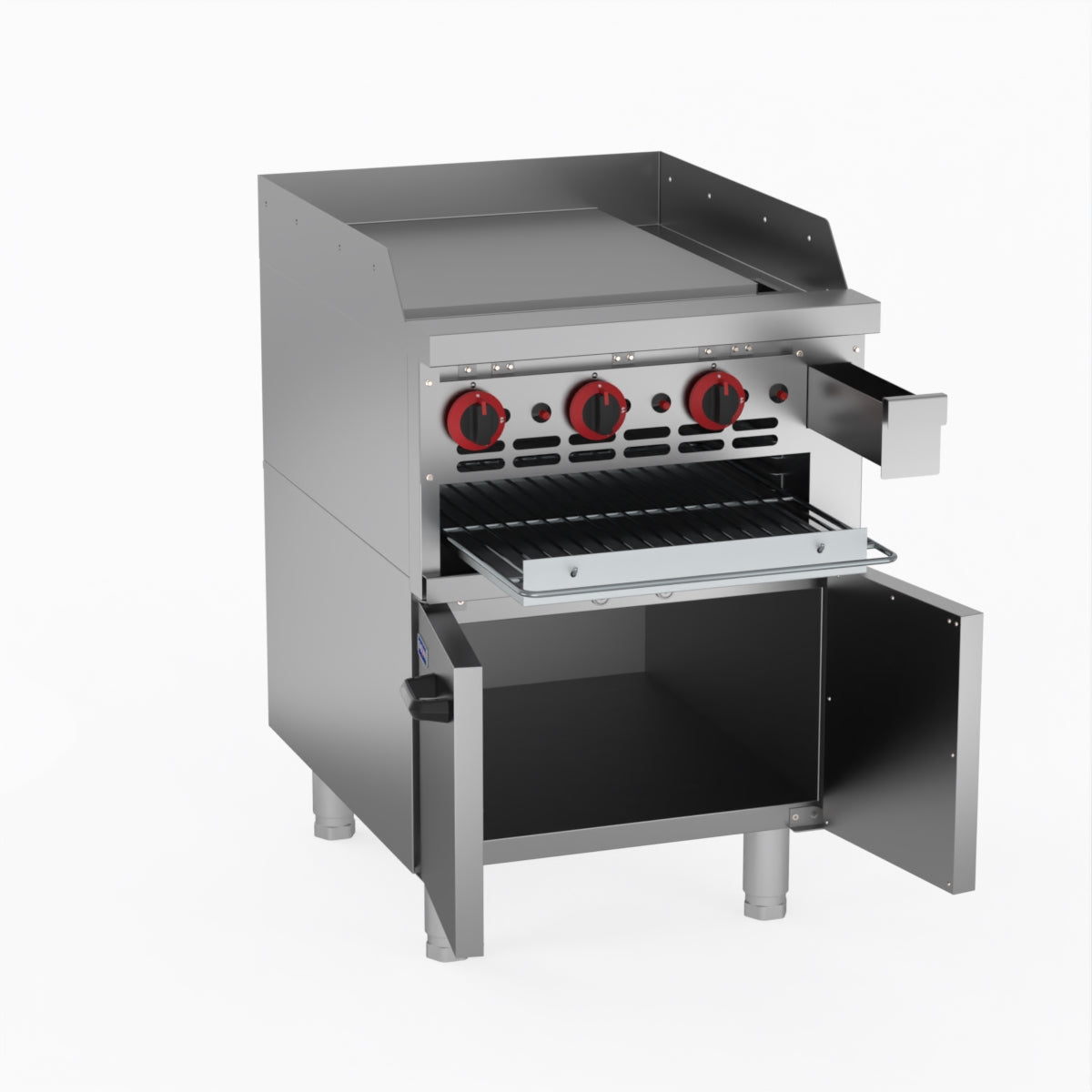 GasMax Gas Griddle And Gas Toaster With Cabinet GGS-24