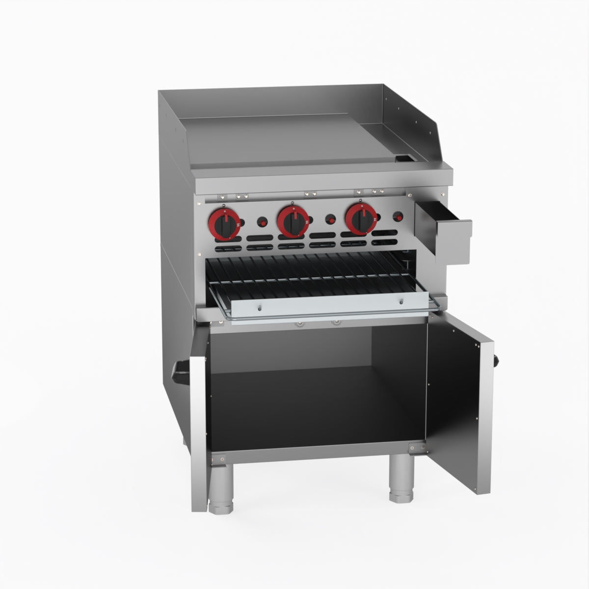 GasMax Gas Griddle And Gas Toaster With Cabinet GGS-24