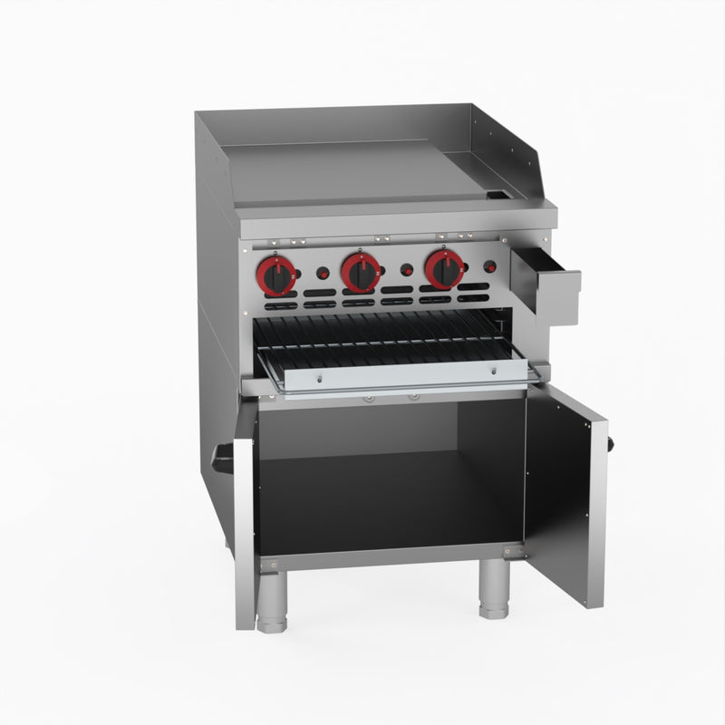 GasMax Gas Griddle And Gas Toaster With Cabinet GGS-24LPG