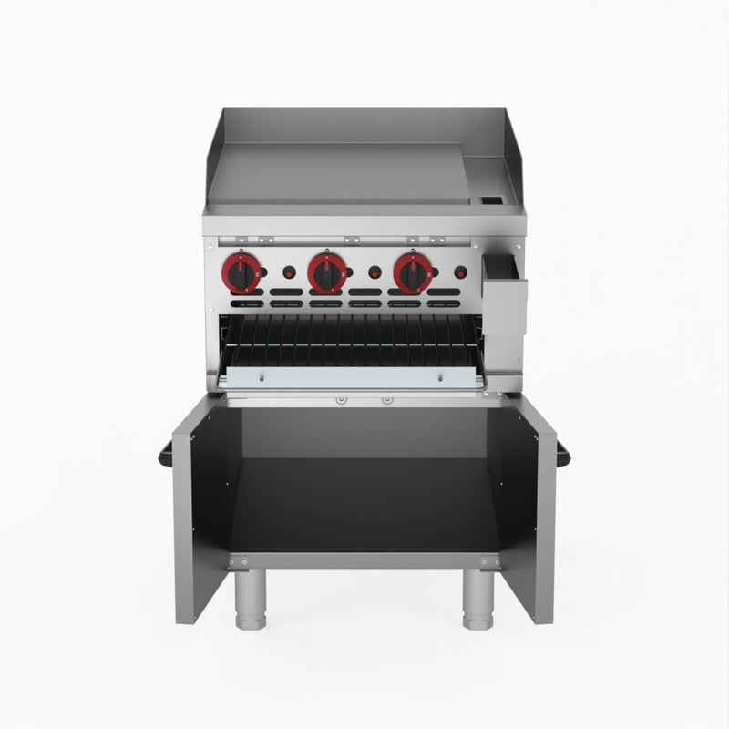 GasMax Gas Griddle and Gas Toaster with Cabinet GGS-24