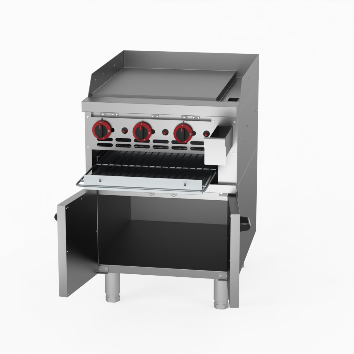 GasMax Gas Griddle And Gas Toaster With Cabinet GGS-24