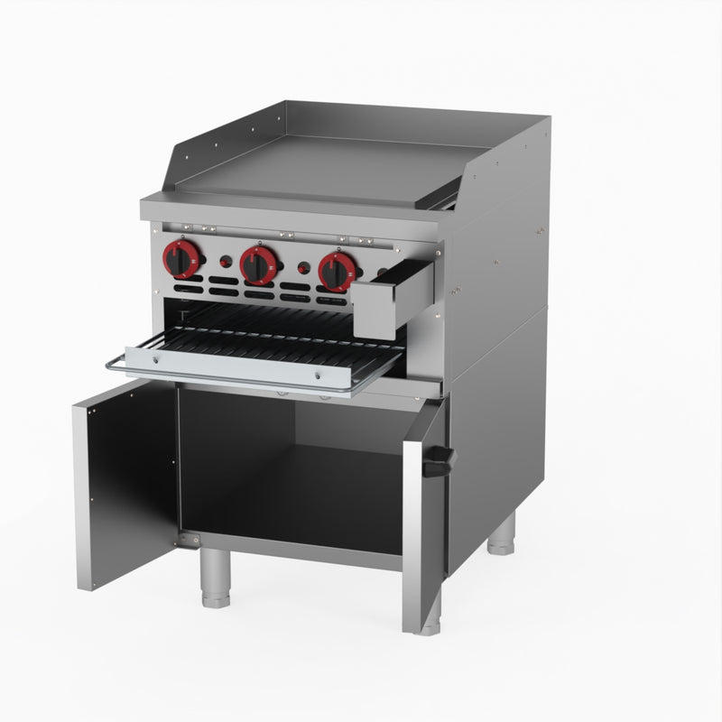 GasMax Gas Griddle And Gas Toaster With Cabinet GGS-24