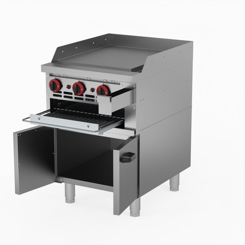 GasMax Gas Griddle And Gas Toaster With Cabinet GGS-24LPG