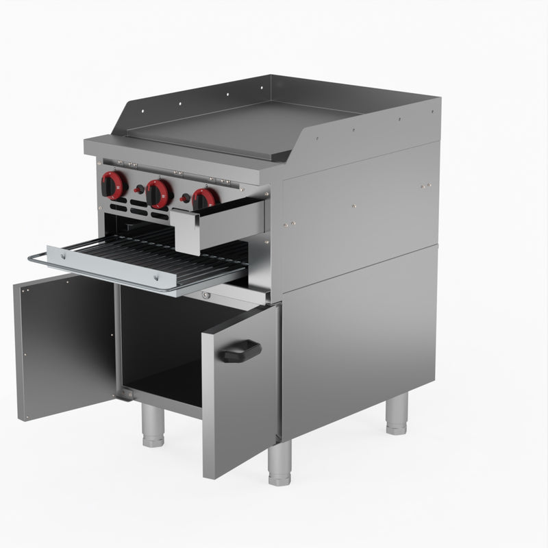 GasMax Gas Griddle And Gas Toaster With Cabinet GGS-24LPG