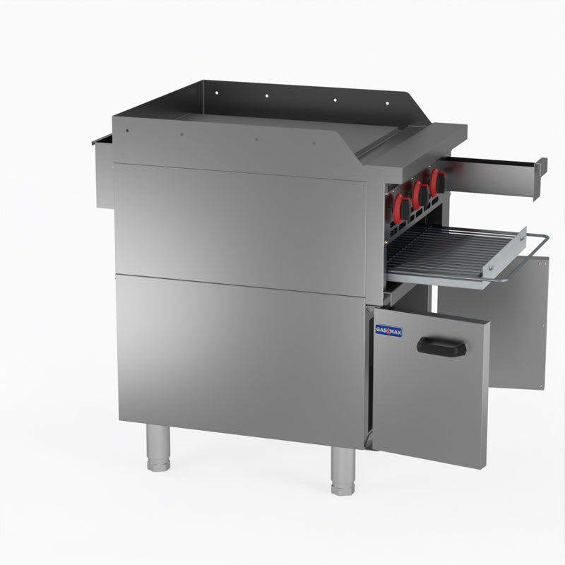 GasMax Gas Griddle And Gas Toaster With Cabinet GGS-24LPG