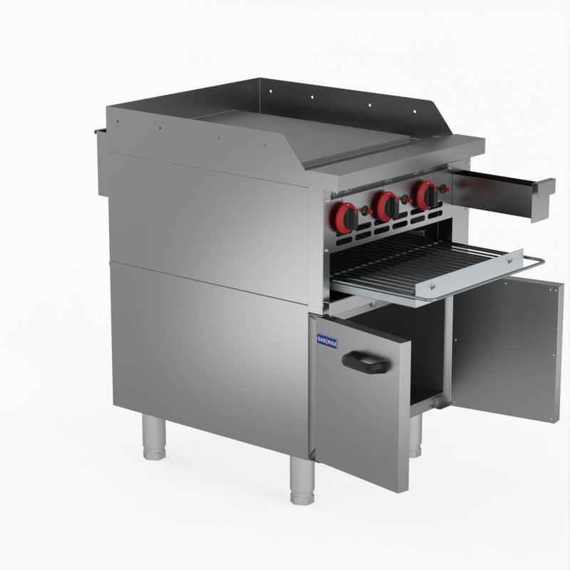 GasMax Gas Griddle And Gas Toaster With Cabinet GGS-24