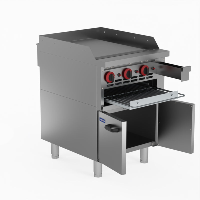 GasMax Gas Griddle and Gas Toaster with Cabinet GGS-24