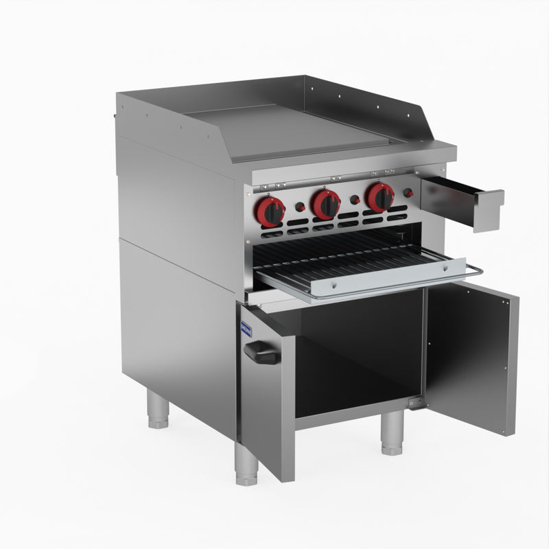 GasMax Gas Griddle and Gas Toaster with Cabinet GGS-24